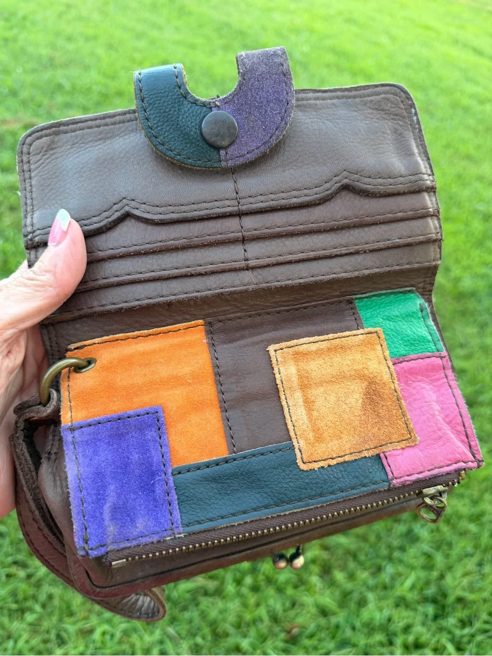 Lucky Patchwork Leather Wallet